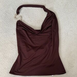 NWT brown halter top